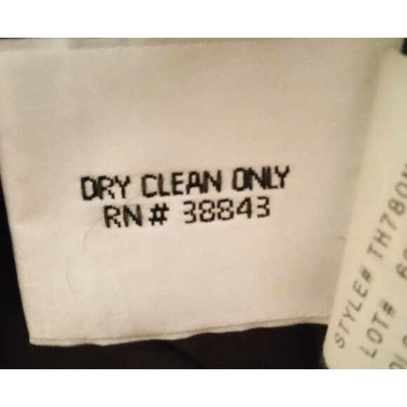 Talbots womens size 8 gray white Herringbone Wool Blend Toggle Coat With Hood - Picture 11 of 11